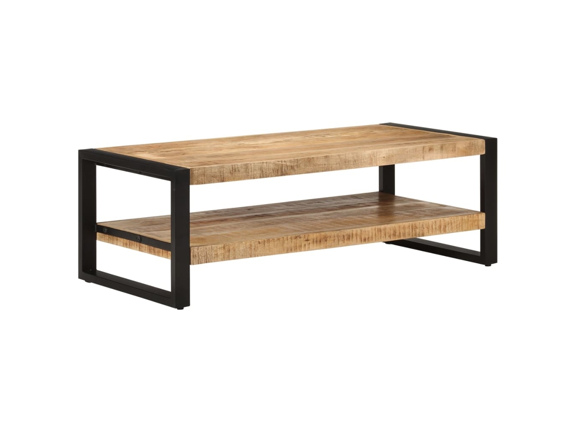 Vidaxl Mesa De Centro 120x55x40 Cm Madeira De Mangueira Maciça