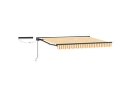 Conjunto 1 Toldo Retrátil Elétrico Vidaxl Antracite Alumínio (3,5 X 2 M)
