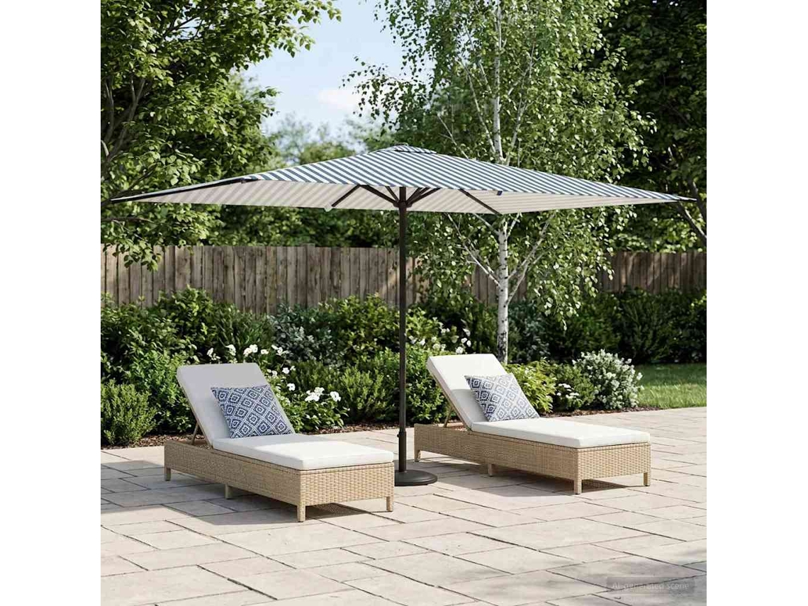 Vidaxl Guarda-sol De Jardim 200 X 300 Cm Poliéster Retangular