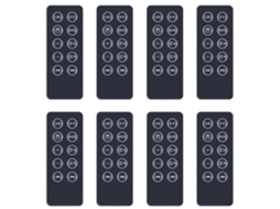 Conjunto De 8 Controles Remotos De Substituição Para O Sistema De Som Digital Bose Sounddock 10 Sd10 Compatível Com Bluetooth._glo