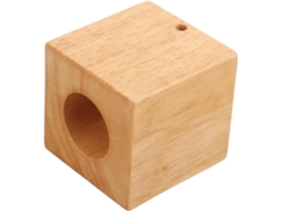 Base De Madeira Maciça Para Abajur Kombuida, Base Minimalista Para Luminária De Mesa E Suporte Pequeno Liso Madeira