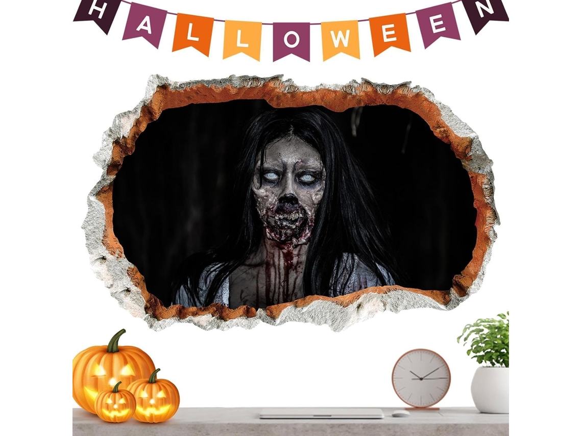 Adesivo De Parede De Fantasma De Halloween Realista E À Prova D'água.