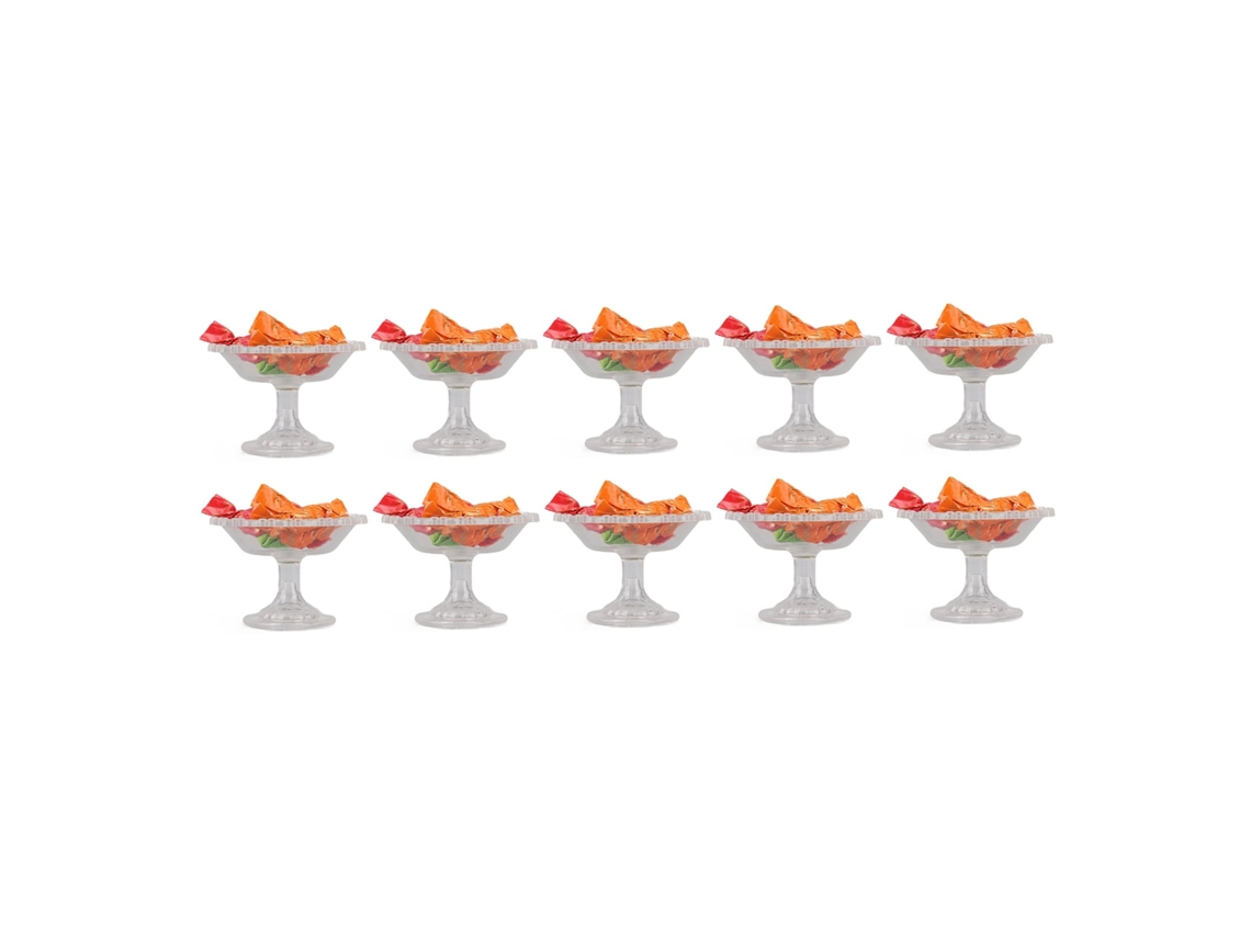 Primerox 10 Pack Modelo Mini Doce Plástico Decorativo para Casinha de Bonecas Diy Acessórios