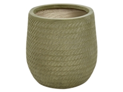 Vaso Beliani Livadia De Fibra De Argila Verde-oliva 27x27x32