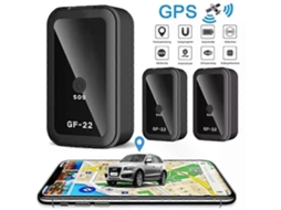 Rastreador Veicular Gf-22 Com Forte Ímã, Alarme Automático, Mini Gps Para Carros E Motocicletas, Controle De Voz E Função Anti-perda
