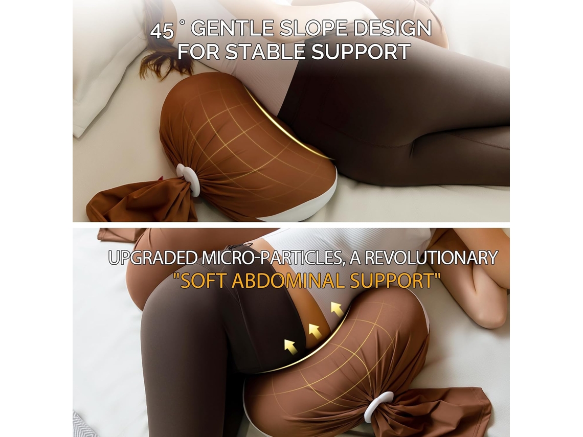 Travesseiro para Grávidas HENTEN HOME Adjustable Suporte de Partículas de Espuma Roxo