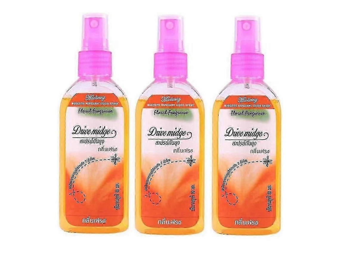 80 Ml Mosquito Spray Tailândia Planta Anti-mosquito Picada Inchaço Coceira Repelente De Líquido Par A O Corpo Novo