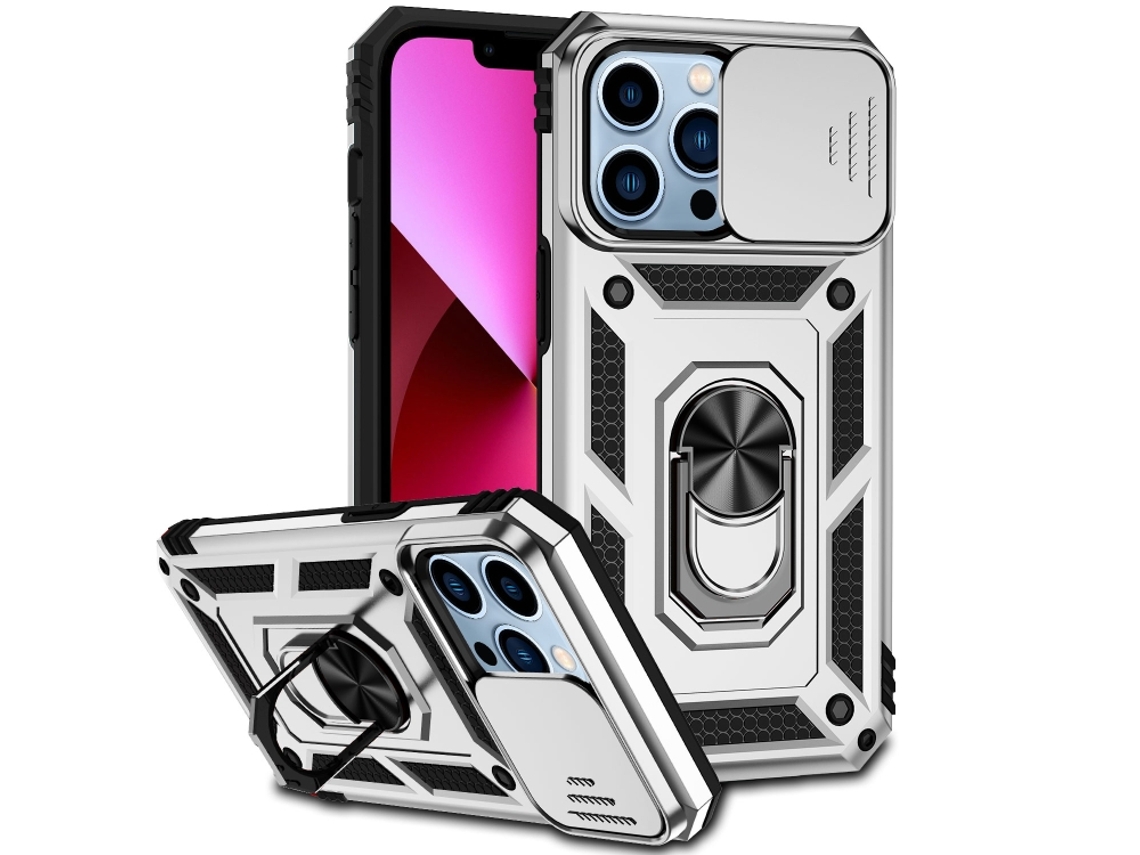 Capa Para Iphone 13 Pro Max - Suporte Deslizante Para Câmera