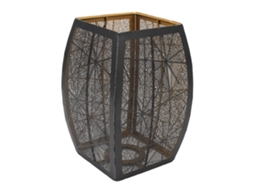 Abajur de metal teia de aranha E26 E27 decorativo oco para lâmpada de mesa parede teto