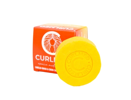 Shampoo Sólido para Cabelos Oleosos e Couro Cabeludo Sensível 80g Curlmed