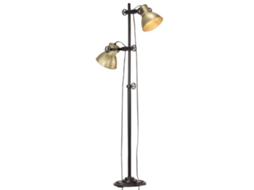Vidaxl Candeeiro De Pé Com 2 Abajures E27 Ferro Fundido Bronze