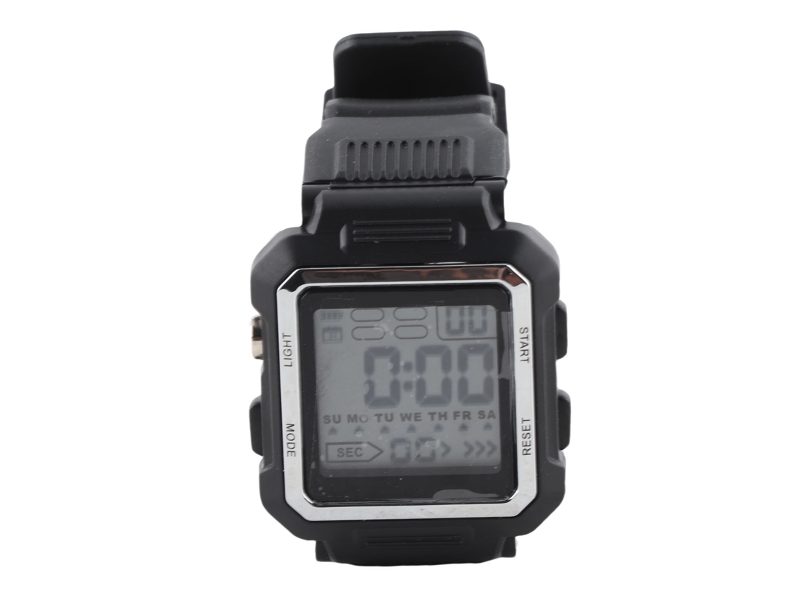 Relógio Digital Masculino 50m Resistente À Água Led Cronômetro Alarme Pulseira de Borracha