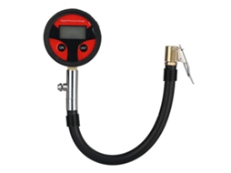 Manômetro digital multifuncional para pneus com clipe rápido, 200 psi, para carros e caminhões.