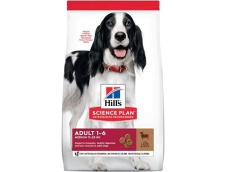 Ração para Cães HILL'S (18 Kg - Seca - Adulto - Porte Médio - Sabor: Cordeiro e Arroz)