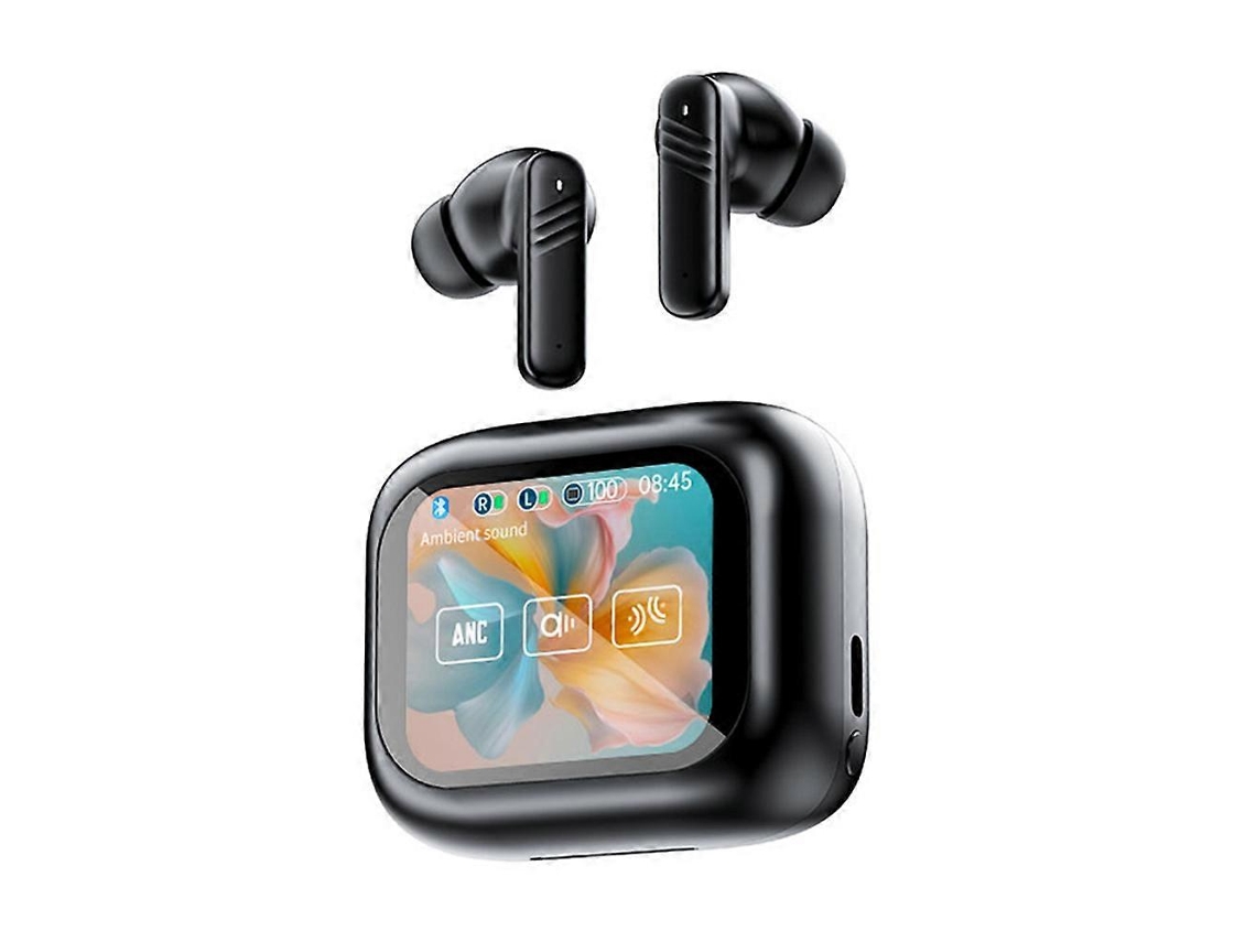 Fones De Ouvido Sem Fio Bluetooth 5.4, Tela Sensível Ao Toque, Cancelamento De Ruído, Estéreo Hifi, Intra Auricular, Enc, Com Microfone Ly Ebike