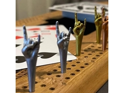 2026 divertidos Pines para Cribbage, 9 Unidades, Pines de Resina, 3 Colores, Aptos para Agujeros de 1/8", Accesorios para Juegos de Mesa.