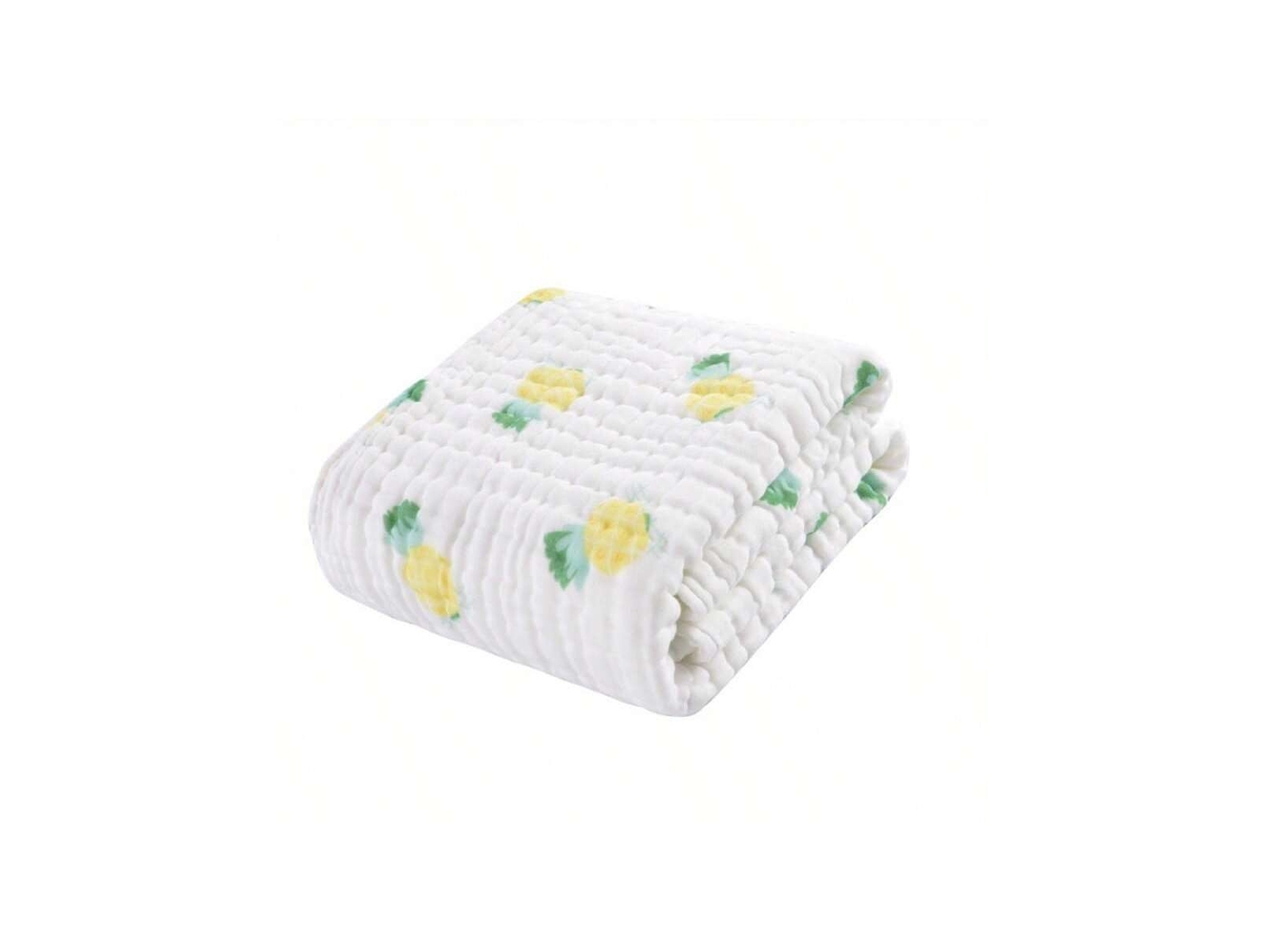 Toalha De Banho Para Bebê De Gaze 6 Camadas, Ultra Macia E Absorvente, Recém-nascido, 94x94cm