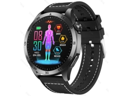 Smartwatch com monitoramento de açúcar no sangue, micromonitoramento de saúde, detecção de ácido úrico, chamada Bluetooth e função SOS, preto. Bestvite