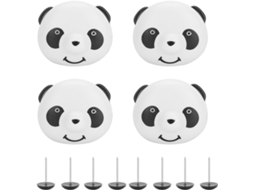 Conjunto De 2 Peças Prendedores Edredom Em Formato Panda, Antiderrapantes Para Colchão E Edredom, Com Sistema De Pressão