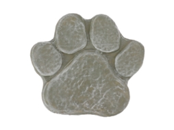 Pedra Memorial com Carimbo de Pata de Cachorro Diy Letras para Túmulo Pet Jardim Exterior S/MARCA