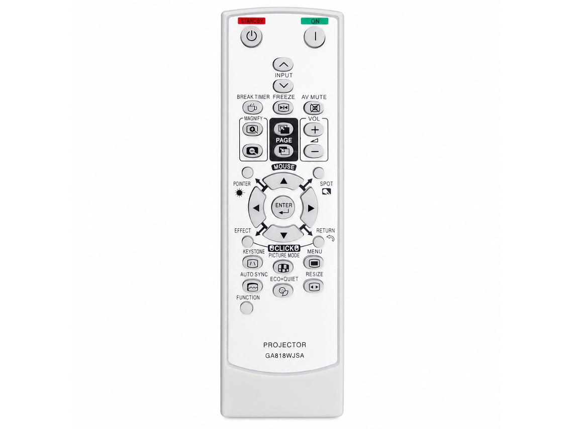 Comando À Distância Para Projetor Compatível Com Sharp Ga818wjsa