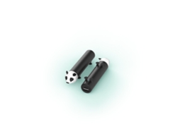 Power Bank Panda Compacto MOBILITY ON BOARD Pele Sintética Preto
