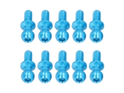 10 Pçs Cabeça De Bola De Alumínio Parafuso Para Carros Rc Tamiya Tt01 Tt02 1/10 Modelos