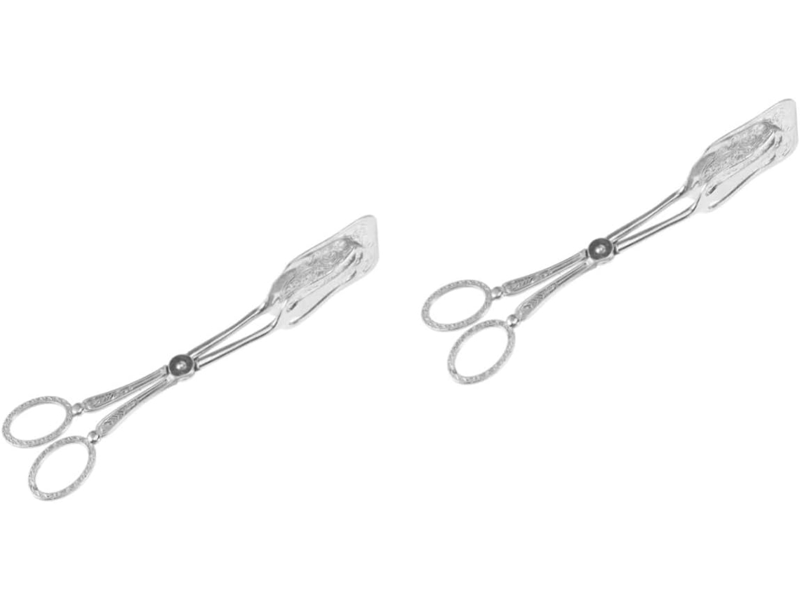 Pretyzoom Conjunto De 2 Pinças Para Salada, Buffet, Pastelaria, Alimentos, Grelhados, Açúcar, Bolos, Cozinha, Churrasco