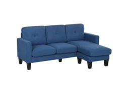 Sofá cama de 3 lugares com mesa lateral 3 em 1, encosto ajustável (196x86x81 cm) Bege S/MARCA