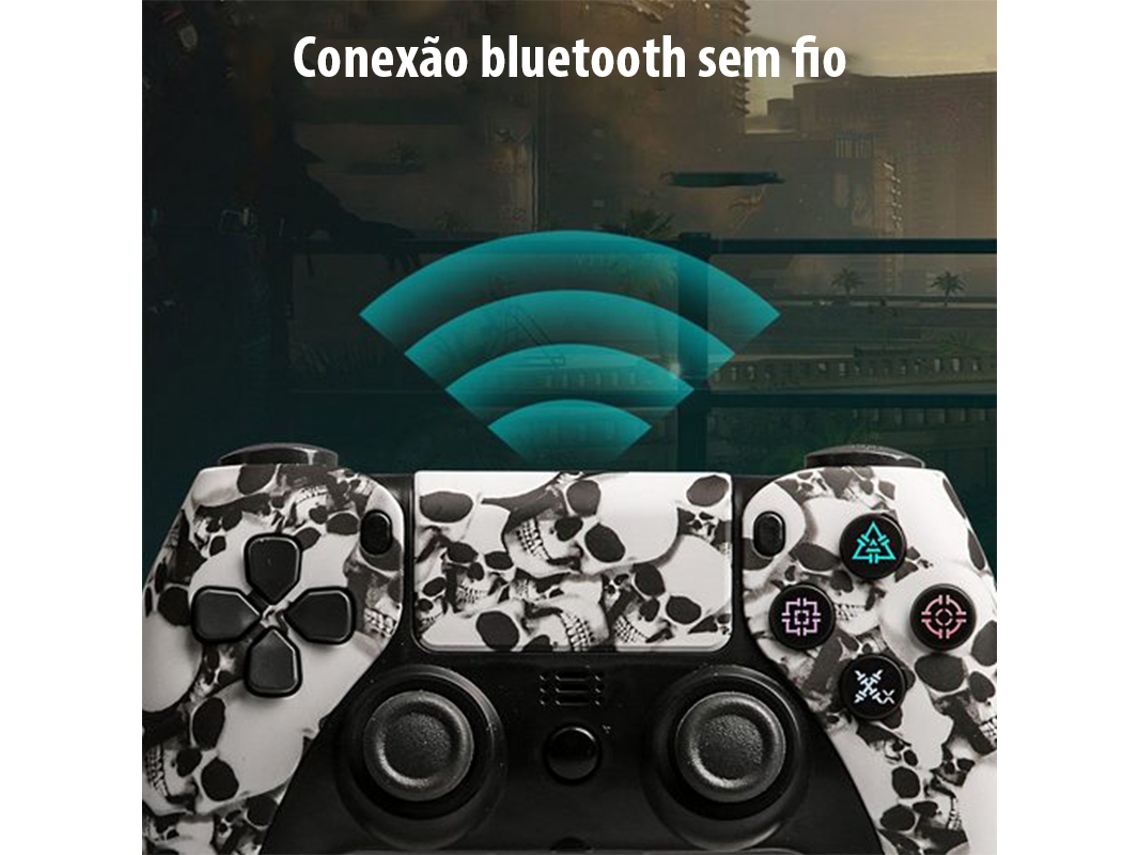 Comando Xbox 360 KINSI Kinsi Dualshock (Wireless - Branco)