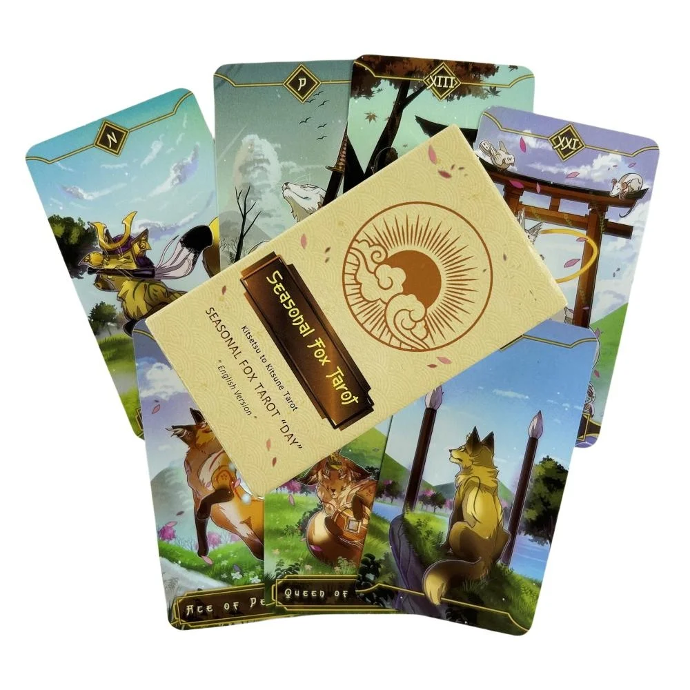 Tarô Kitseysu To Kitsune (78 Cartas, Versão Em Inglês)