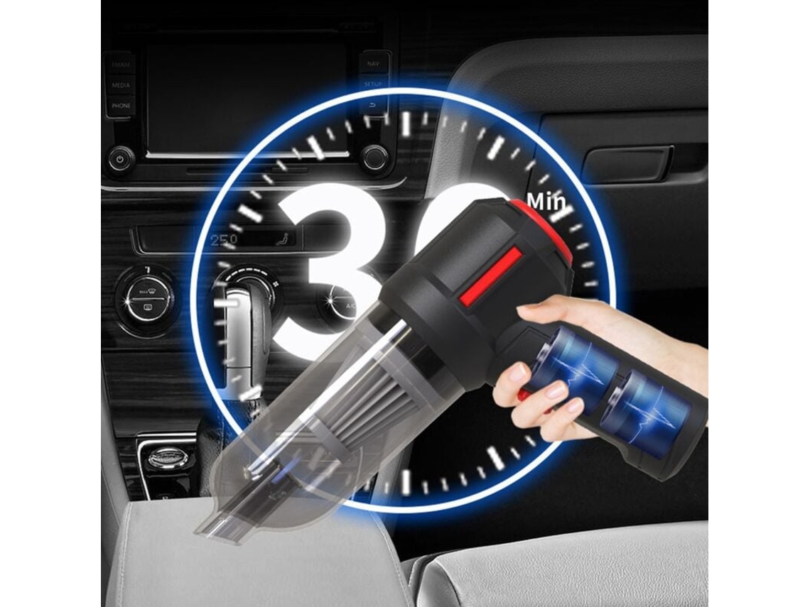 Aspirador de pó automotivo Slowmoose 9000Pa, aspirador de pó automático para uso doméstico e automotivo, mini aspirador de pó branco