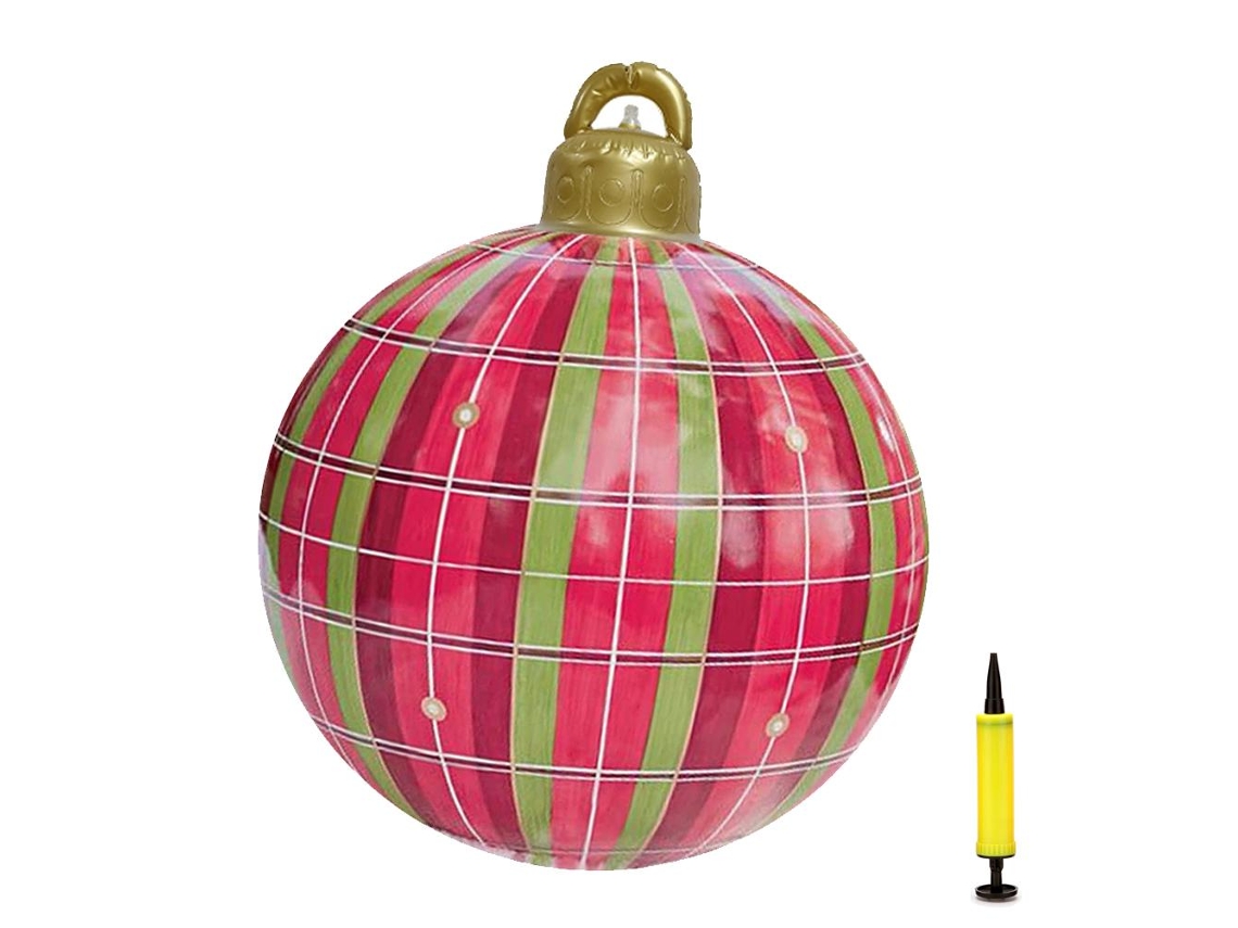 Bola De Natal Inflável Pvc 23.6 Polegadas Decoração
