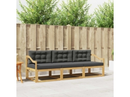 Vidaxl Conjunto De Sofás Para Exterior 3 Pcs Branco E Antracite