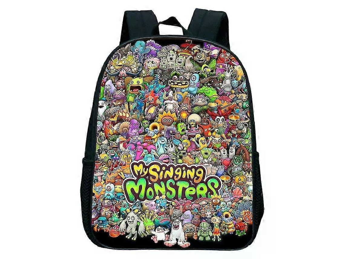 Mochila 1537hs My Singing Monsters Escolar Infantil De 30 Cm Pequena Para Meninas E Meninos Presentes 1537an Aquaforge