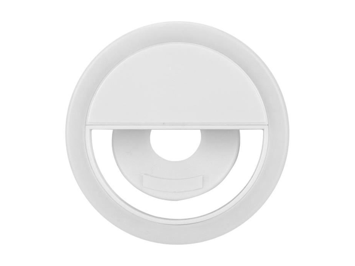 Dioche Phone Selfie Light Led Selfie Light Clipe para Celular Luz de Carregamento Usb para Iphone Branco