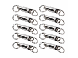 Conector Giratório Rolamento 3.5mm Pesca Aço Inox 10un