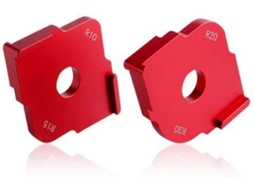 2 Peças De Modelos De Cantos De Liga De Alumínio R10 R15 R20 R30 Para Ferramentas Redondas De Carpintaria