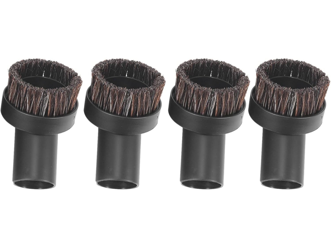 Conjunto De 4 Escovas Redondas Para Aspirador De Pó, Crina De Cavalo, C Slowmoose