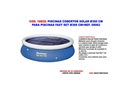 Piscinas cobertor solar 300 cm piscinas steel pro-fast set 58062