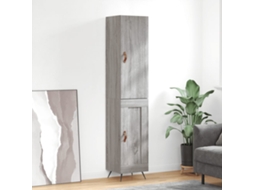 Armario alto 34,5x34x180 cm Madera procesada Gris Sonoma