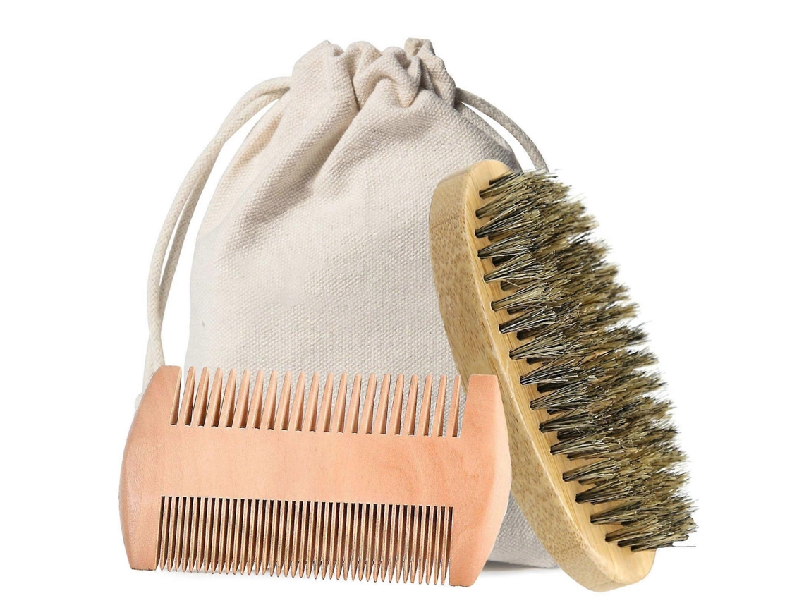 Ferramenta Essencial Para Modelar A Barba Masculina, Com Escova De Tesoura Profissional E Pente Dobrável. Jinyubo Store