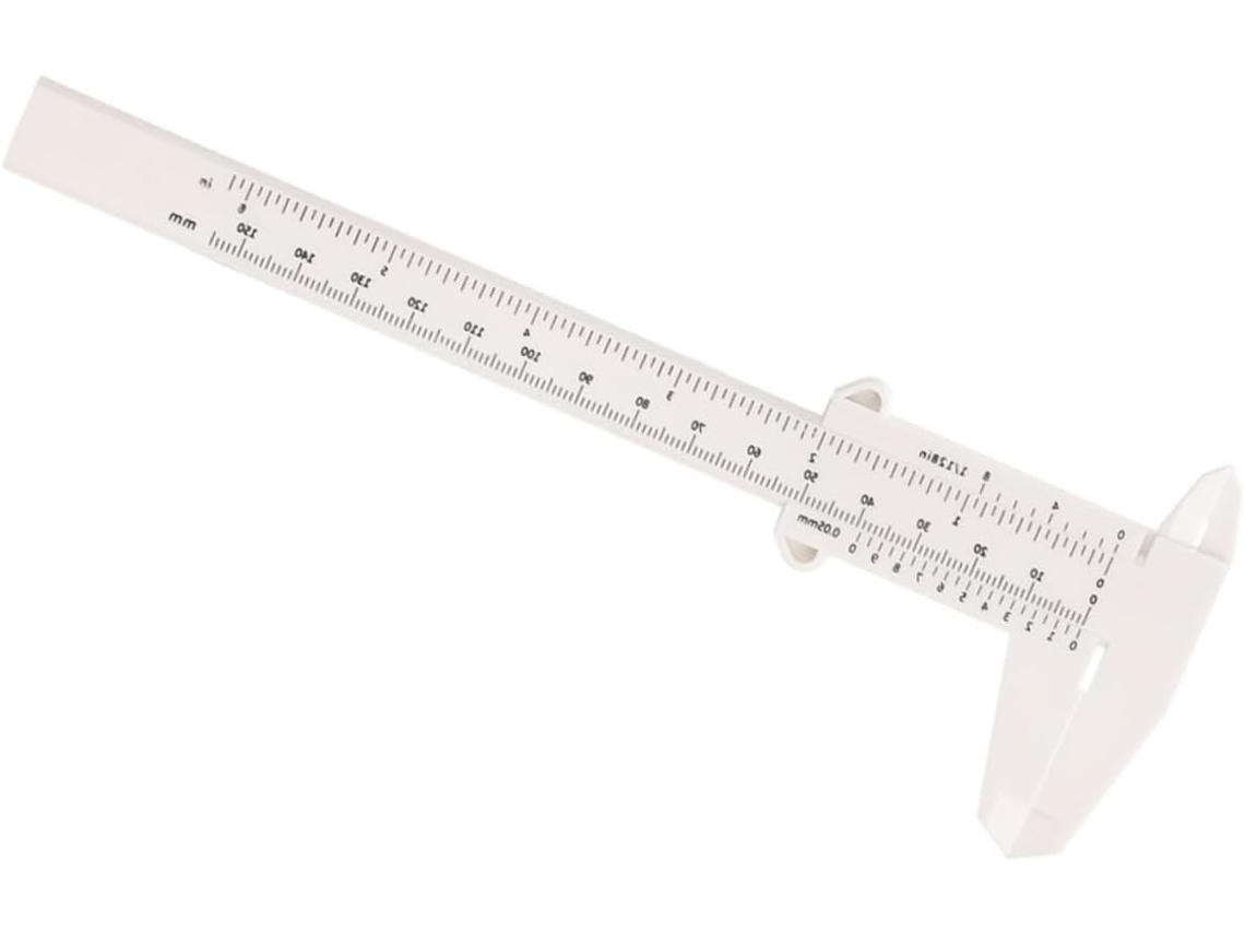 Lurelia Régua Para Sobrancelhas Em Plástico 150mm Com Portátil E Leve Para Sobrancelhas E Maquilhagem