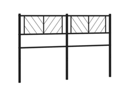 Headboard, Headboards Vidaxl Preto Aço (135 Cm)
