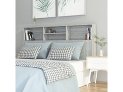 Vidaxl Armário De Cabeceira 160x19x103,5 Cm Sonoma Cinzento