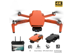 Drone de Controle Remoto Sg108 com Câmera 4K Hd Duração Da Bateria: 25 Min Laranja YIZHOOD