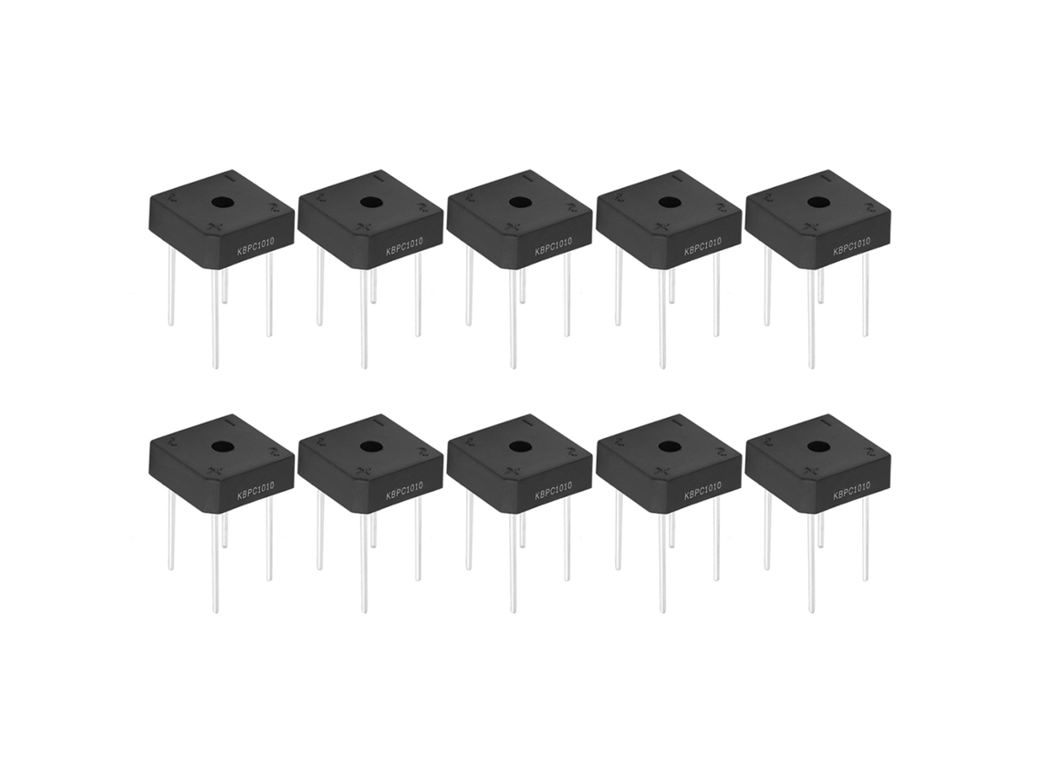 Conjunto de 5 Ponte Retificadora KBPC 1010 10A 1000V para Circuitos Eletrônicos e Industriais