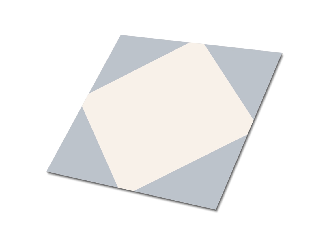 Revestimento autocolante parede Espelharte (9 pcs 30x30 cm - Cinzento, Diamante)