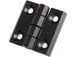 1 Dobradiça Dobrável Retangular De Liga Zinco E Alumínio 60x60mm, Prata