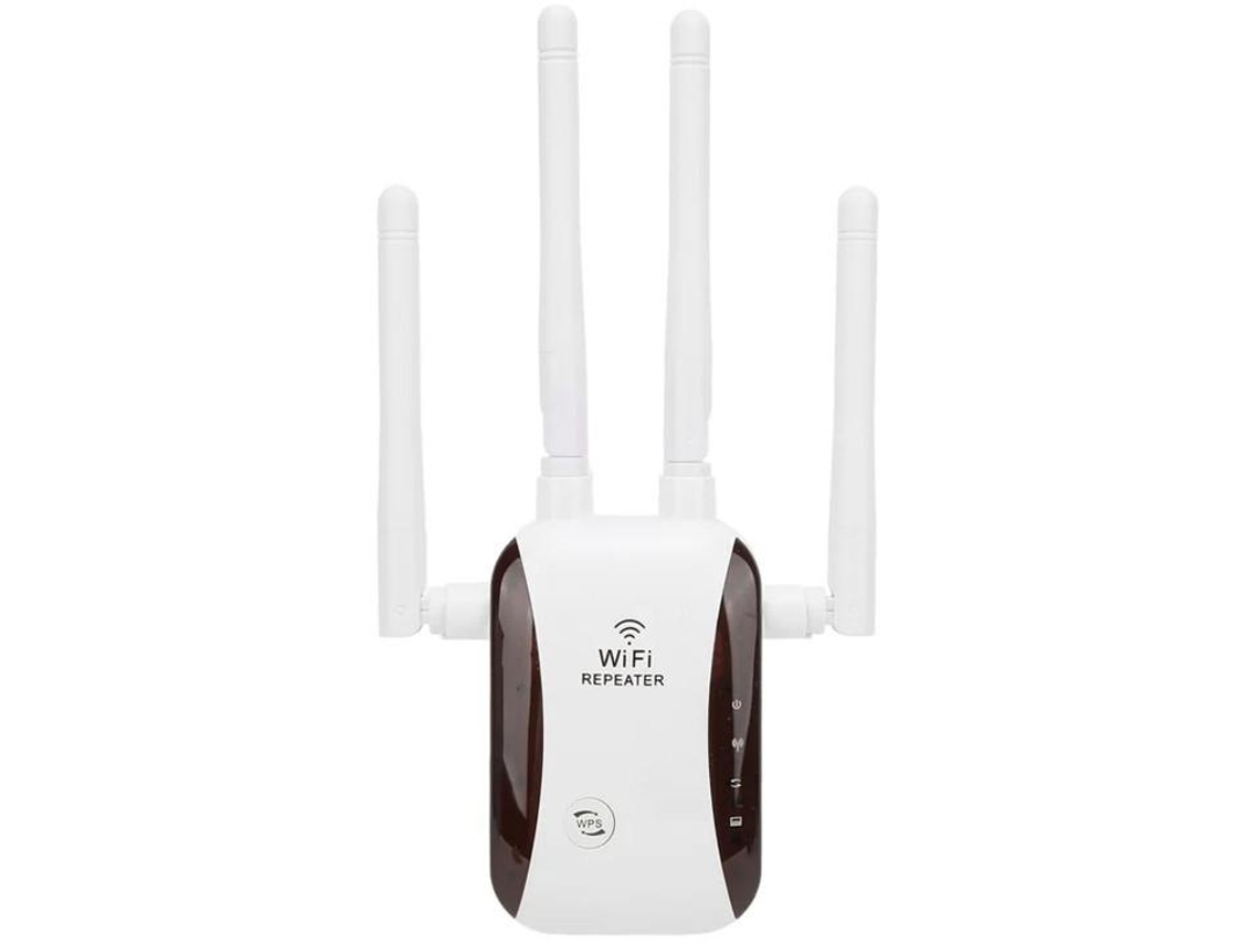 Extensor De Alcance Wifi 300mbps 4 Antenas Amplificador Repetidor De Sinal Sem Fio Para Home Office Hotel 100 240v Yizhood (branco)